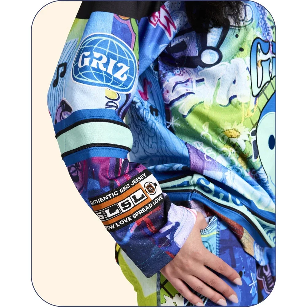 GRiZ - “Stay In Tune” Mid-weight Team Hockey Jersey Size Medium (M) EDM & Rave